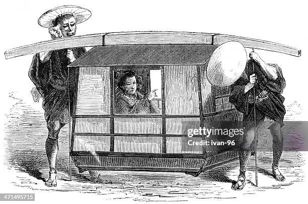 norimon - japan old lady stock illustrations