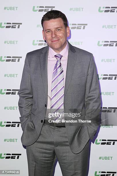 Jason Bennett arrives for the UBET re-launch at Carriageworks on April 29, 2015 in Sydney, Australia.