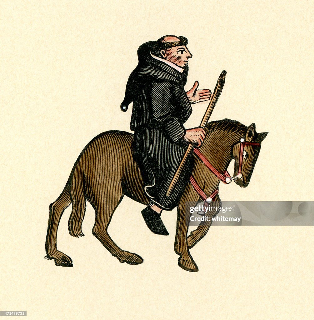 Canterbury Tales The Friar High-Res Vector Graphic - Getty Images