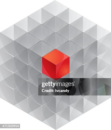 Vector transparent cube Vector transparent cube