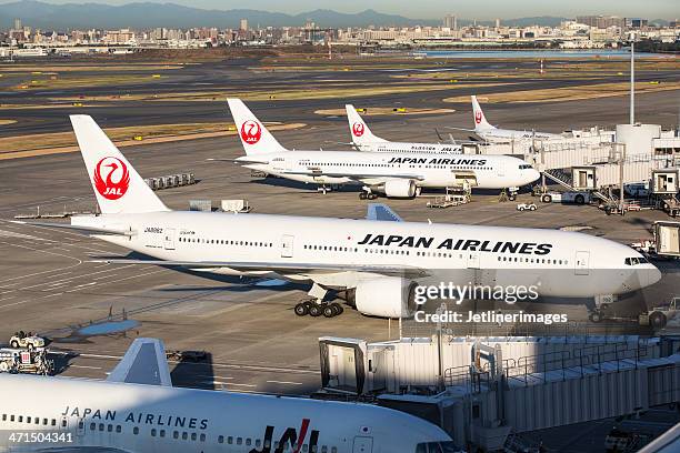 japan airlines jal - tokyo international airport foto e immagini stock