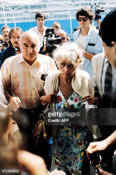 Marilyn Klinghoffer whose crippled husband Leon Klinghoffer was killed and thrown overboard the Italian cruise ship Achille Lauro during a three-day...