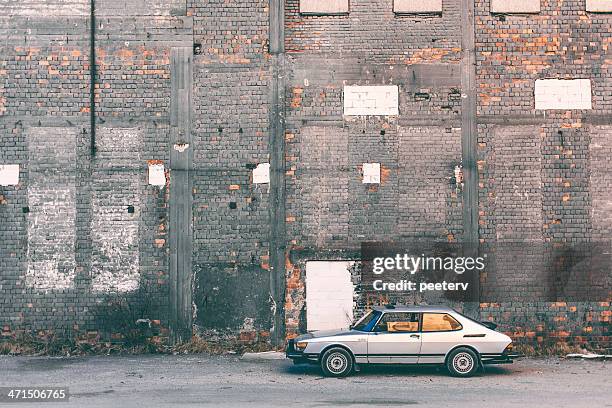 classic saab. - saab stock pictures, royalty-free photos & images