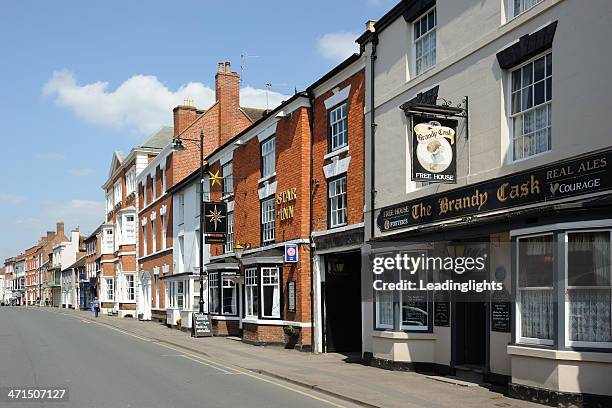 broad street pershore - pershore stock pictures, royalty-free photos & images