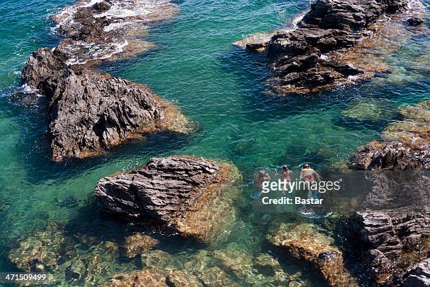 snorkling - languedoc rousillon stock pictures, royalty-free photos & images