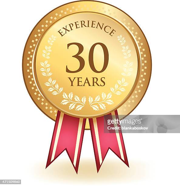 thirty years experience - 30 34 years stock illustrations
