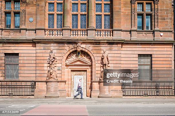 fairfield shipyard offices, govan, glasgow - glasgow scotland stock pictures, royalty-free photos & images