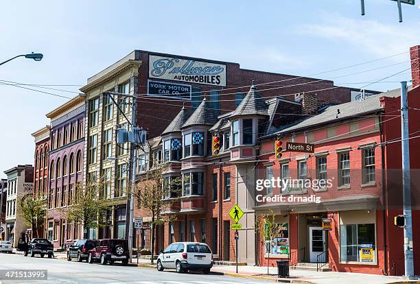 york city street scape - york pennsylvania stock-fotos und bilder