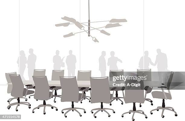vacant boardroom - empty boardroom stock illustrations
