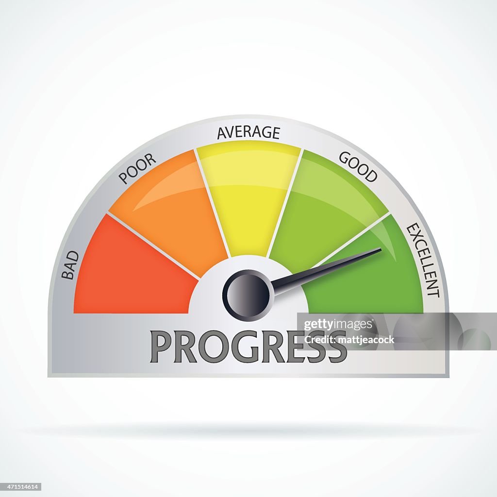 Progress Chart Sign Progress Chart High-Res Vector Graphic - Getty Images