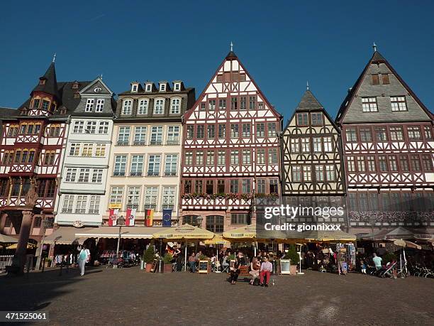 romerberg, frankfurt - ostzeile stock pictures, royalty-free photos & images