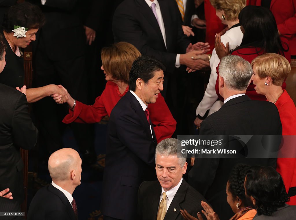 Prime Minister Shinzo Abe Address Joint Meeting Of Congress