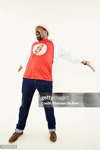 Actor Jesse L. Martin from CW's 'The Flash' pose for a portrait at the TV Guide portrait studio at San Diego Comic Con for TV Guide Magazine on July...