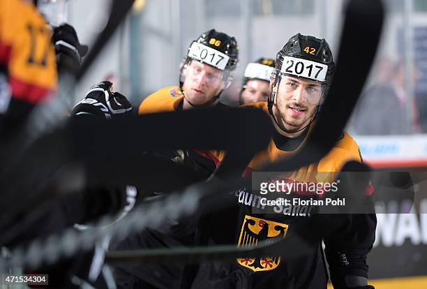 Yasin Ehliz of Team Germany during the game between Germany and Slovenia on april 29, 2015 in Berlin, Germany.