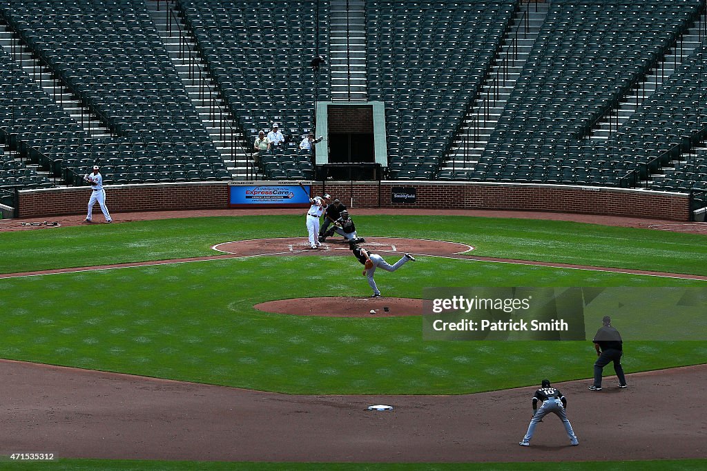 Baltimore Unrest Forces Orioles Play White Sox In An Empty Camden Yards