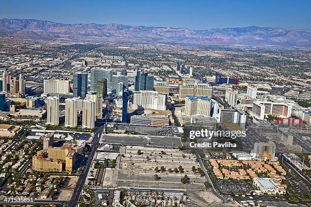 arial view of las vegas nevada usa - arial desert stock pictures, royalty-free photos & images