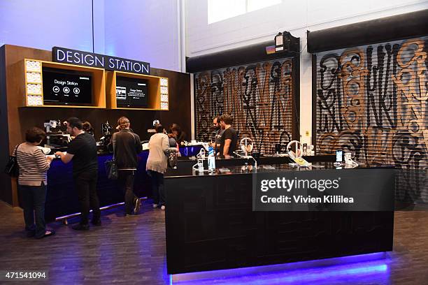 General view at the Samsung Studio LA Launch Event across from the Grove on April 28, 2015 in Los Angeles, California.