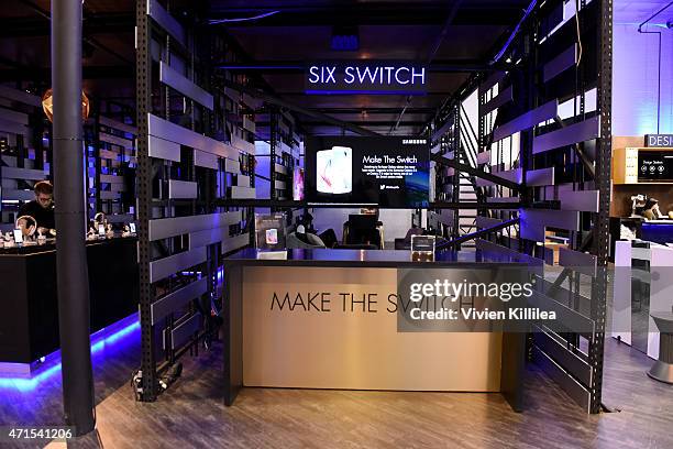 General view at the Samsung Studio LA Launch Event across from the Grove on April 28, 2015 in Los Angeles, California.
