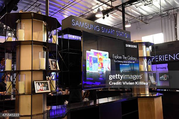 General view at the Samsung Studio LA Launch Event across from the Grove on April 28, 2015 in Los Angeles, California.