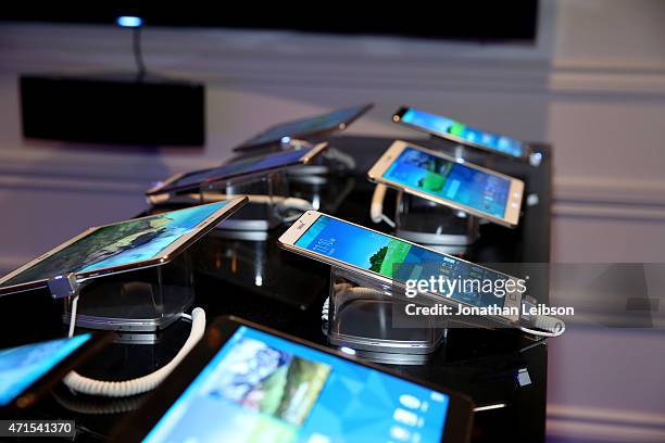 General view at the Samsung Studio LA Launch Event across from the Grove on April 28, 2015 in Los Angeles, California.