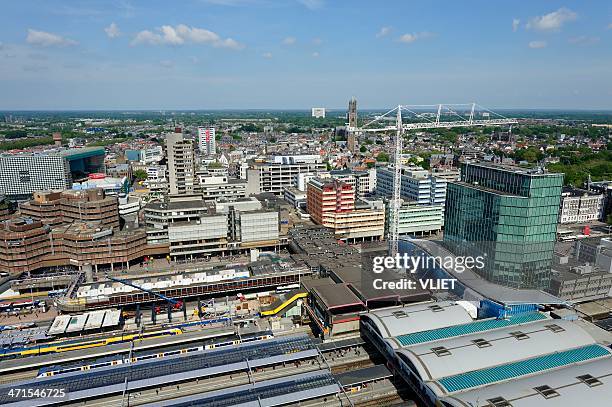 view at the city of utrecht - utrecht stockfoto's en -beelden