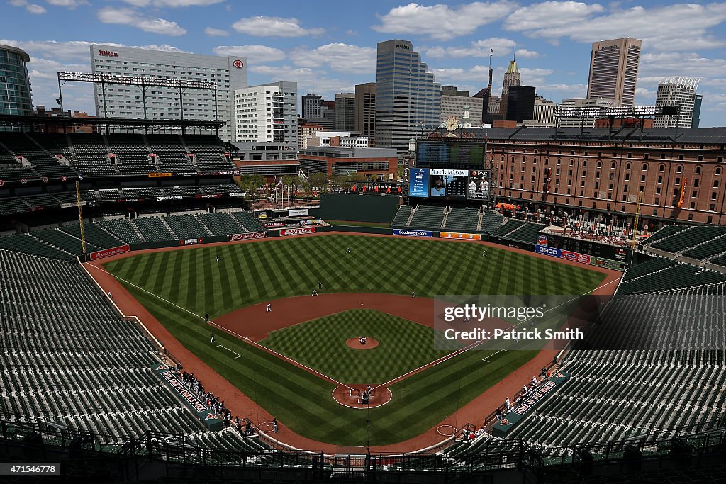 Baltimore Unrest Forces Orioles Play White Sox In An Empty Camden Yards