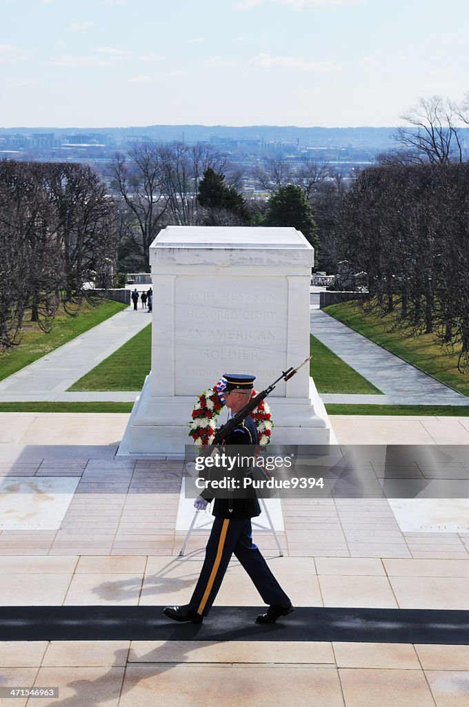 Tomb of the Unknowns Guard Arlington National Cemetery