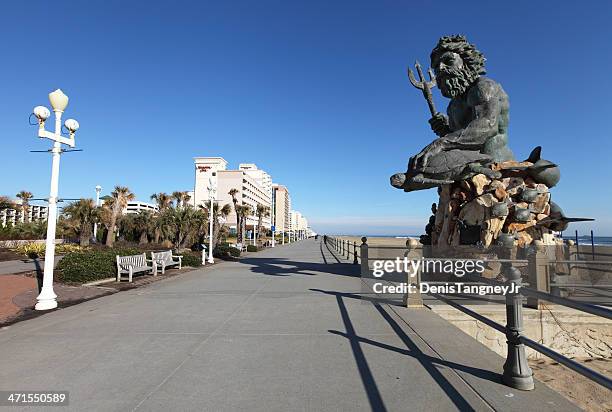 virginia beach boardwalk - virginia beach 個照片及圖片檔