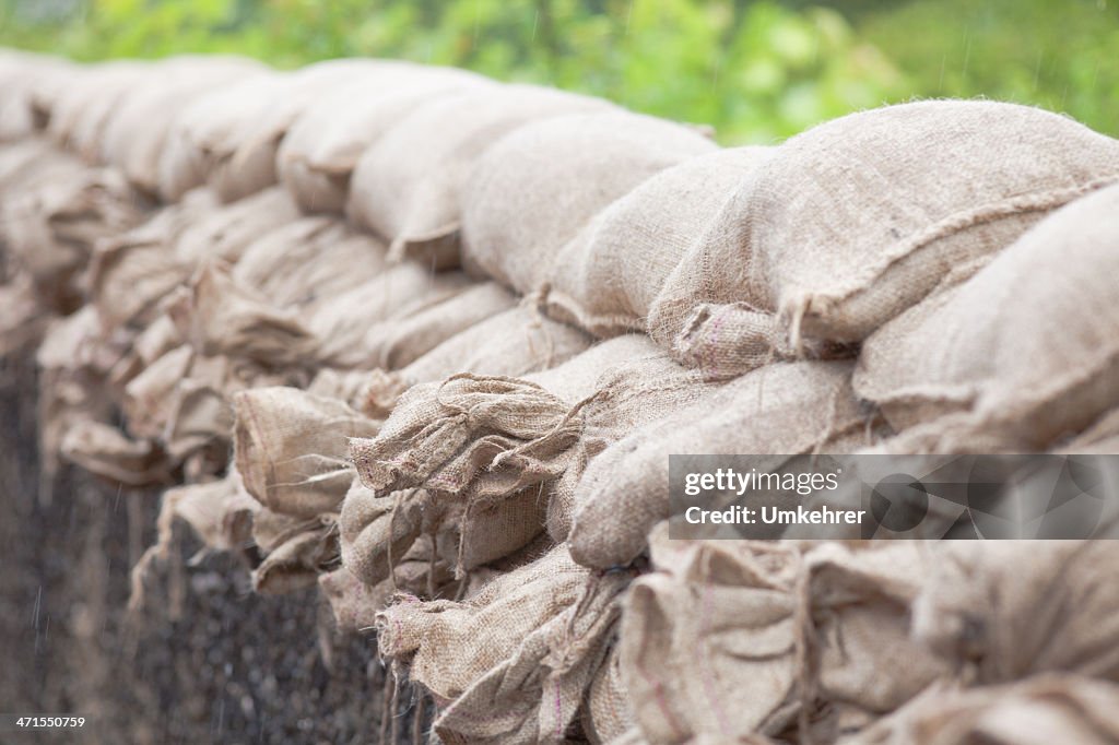 Floodwater sandbags