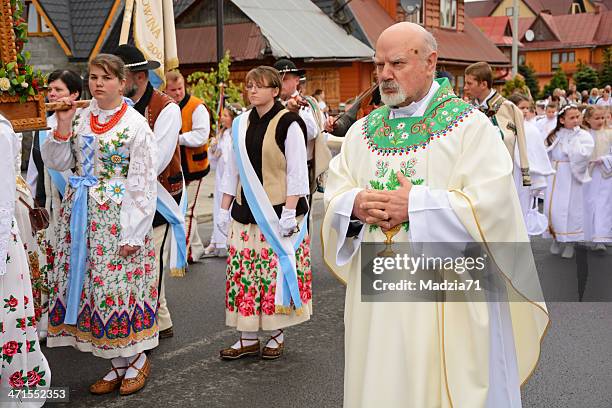 corpus christi-prozession - fronleichnam stock-fotos und bilder