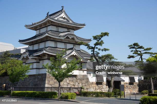 takamatsu castle in japan - takamatsu bildbanksfoton och bilder