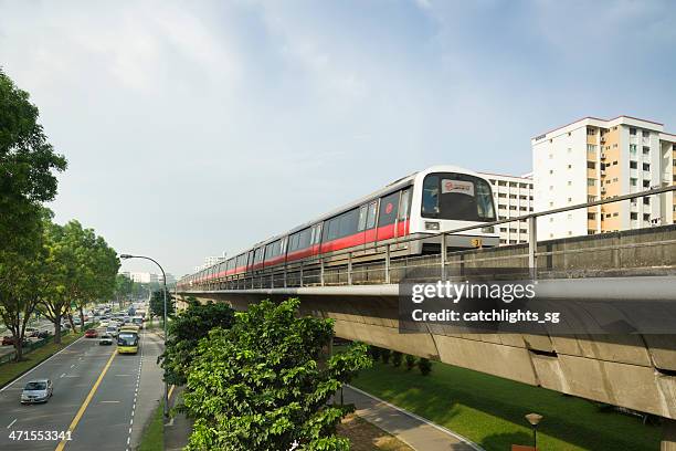 mrt train - singapore mrt stock pictures, royalty-free photos & images