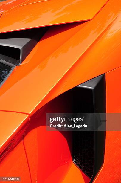 lamborghini aventado, u.k. - air intake shaft stock pictures, royalty-free photos & images