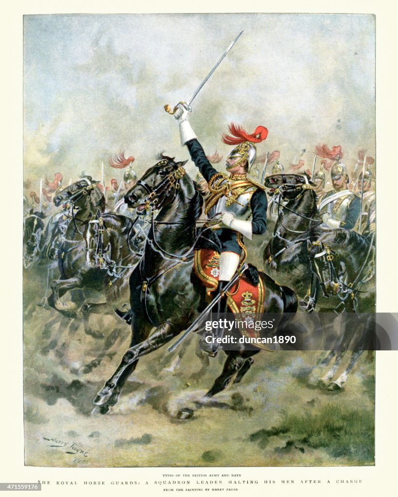 British Army und der Royal Horse Guards 19. Jahrhundert