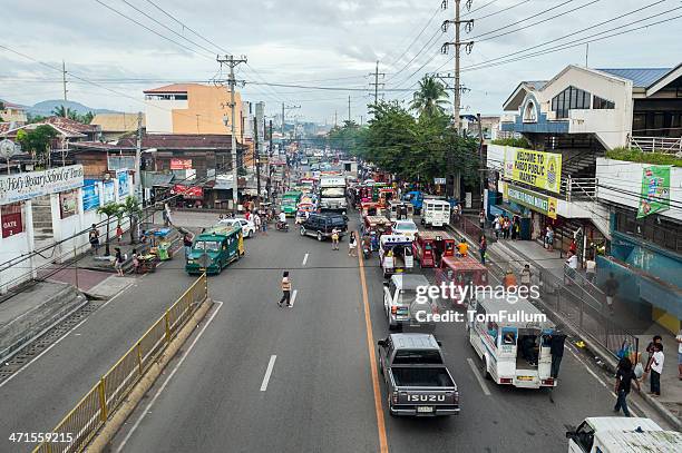 traffic in cebu - cebu philippines stock pictures, royalty-free photos & images