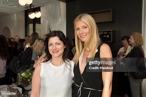 In this handout photo provided by goop, Gwyneth Paltrow attends goop pop launch party April 28, 2015 in Chicago, Illinois.