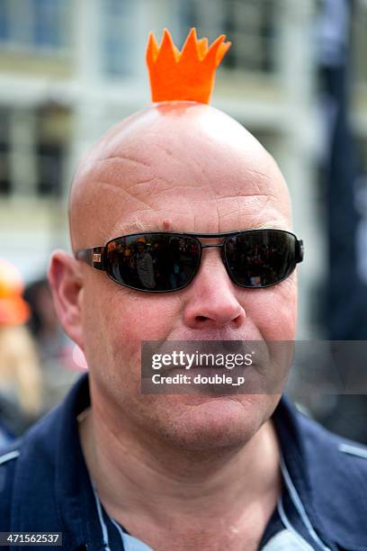 crowned head - koninginnedag stock pictures, royalty-free photos & images