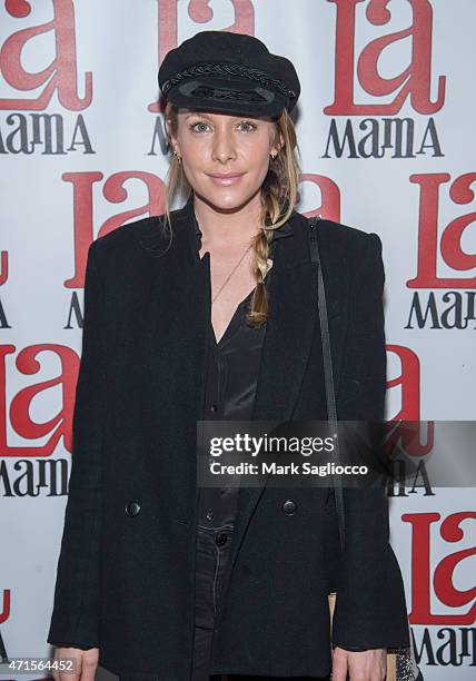 Actress Casey LaBow attends the "Trash Cuisine" Off Broadway Opening Night at La MaMa Theater on April 29, 2015 in New York City.