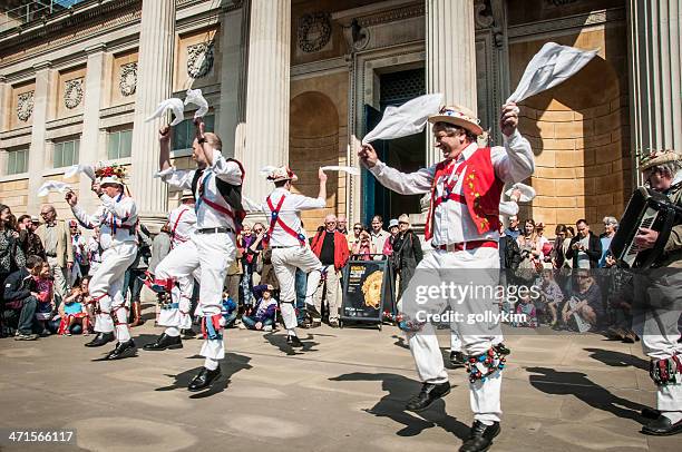 english morris dance - morris dancing stock pictures, royalty-free photos & images