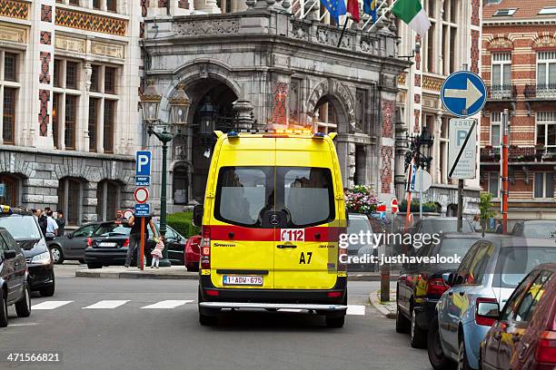 belgian ambulance - ambulance bildbanksfoton och bilder