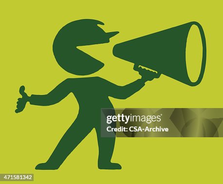 Figure Using Megaphone Figure Using Megaphone