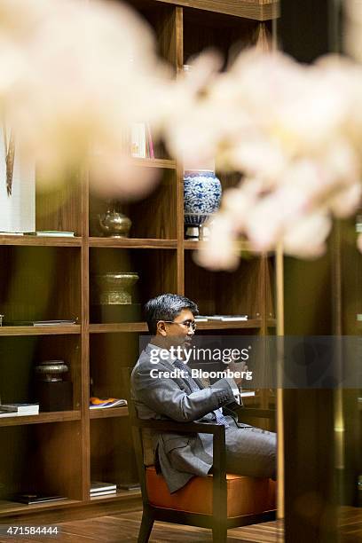 Tengku Zafrul Aziz, chief executive officer of CIMB Group Holdings Bhd., speaks during an interview in Kuala Lumpur, Malaysia, on Wednesday, April...