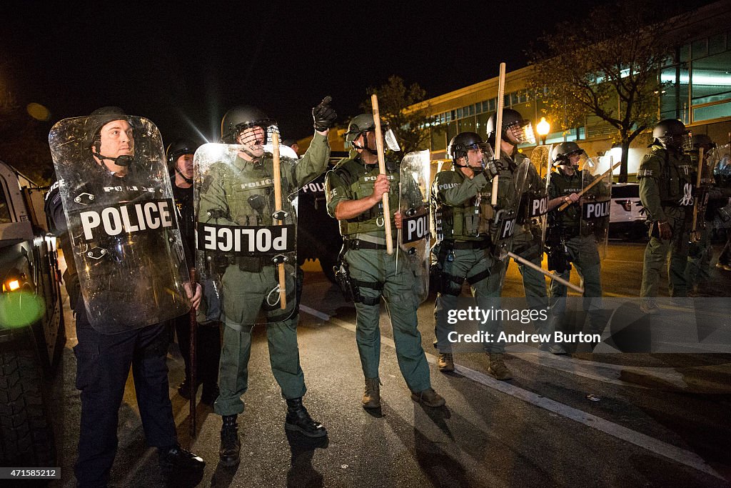 Tensions In Baltimore Continue To Simmer After Days Of Riots And Protests Over Death Of Freddie Gray