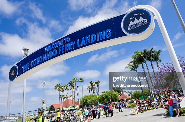 coronado ferry landing - ferry stock pictures, royalty-free photos & images