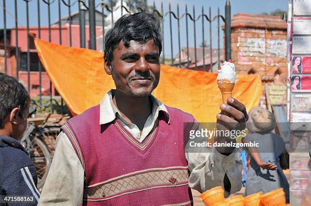 ice-cream in nepal - nepal man stock pictures, royalty-free photos & images