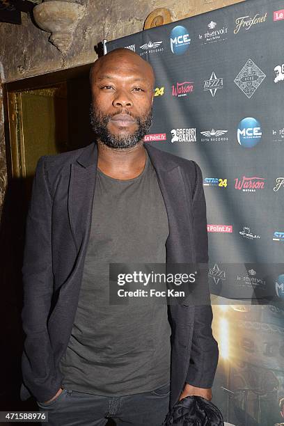 Football player William Gallas attends the Gregory Bakian's '1er EP Eponyme' Concert Launch Party at Le Reservoir on April 29, 2015 in Paris, France.