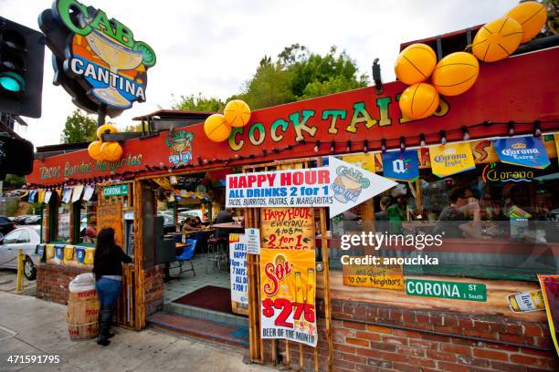 cabo cantina on sunset boulevard - sunset boulevard los angeles stock pictures, royalty-free photos & images
