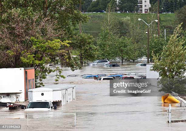 calgary flood of 2013 - calgary alberta 個照片及圖片檔