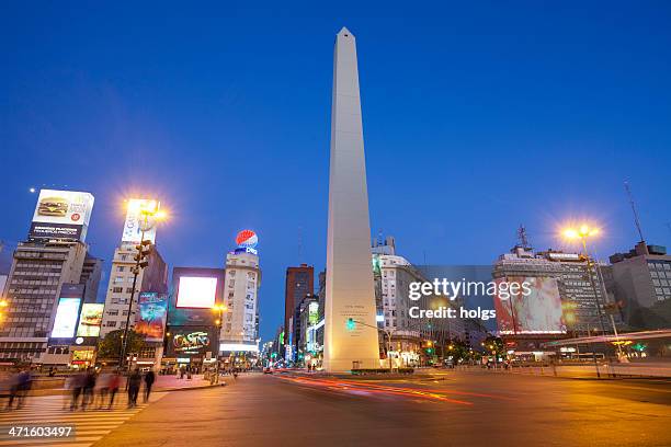 obelisk of buenos aires - obelisco de buenos aires stock pictures, royalty-free photos & images