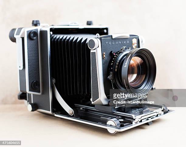 linhof master technika klassischen kamera 4 x 5 - großbildkamera stock-fotos und bilder